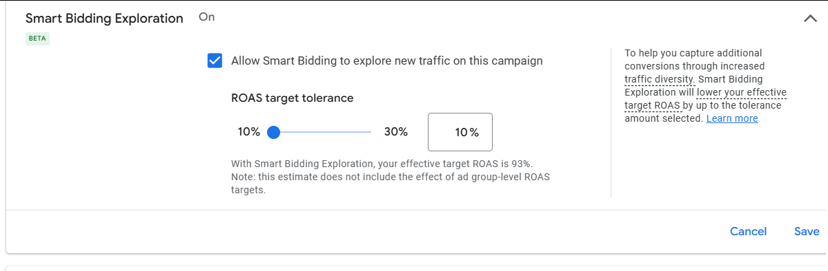Smart Bidding Exploration智能出价探索是否可以开启?