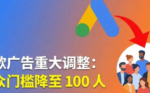 谷歌广告重大调整：受众门槛降至 100 人